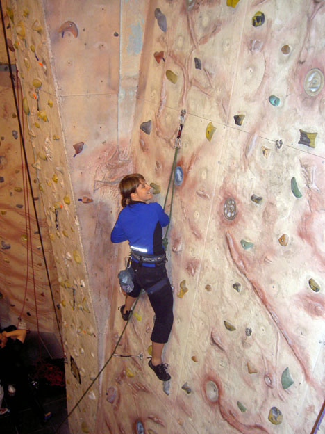 Cheryl Smallwood at the Kendal Wall