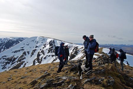 On Meall an t-Snaim en route to Stob Poite Coire Ardair 