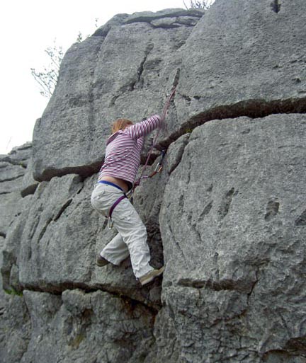 Lynn on her first route