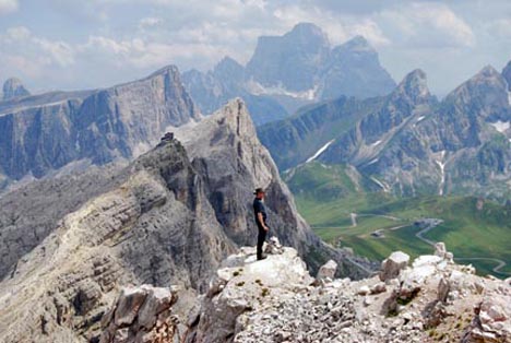 From the summit of Averau