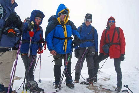 Punta Rocca on the Marmolada Glacier.